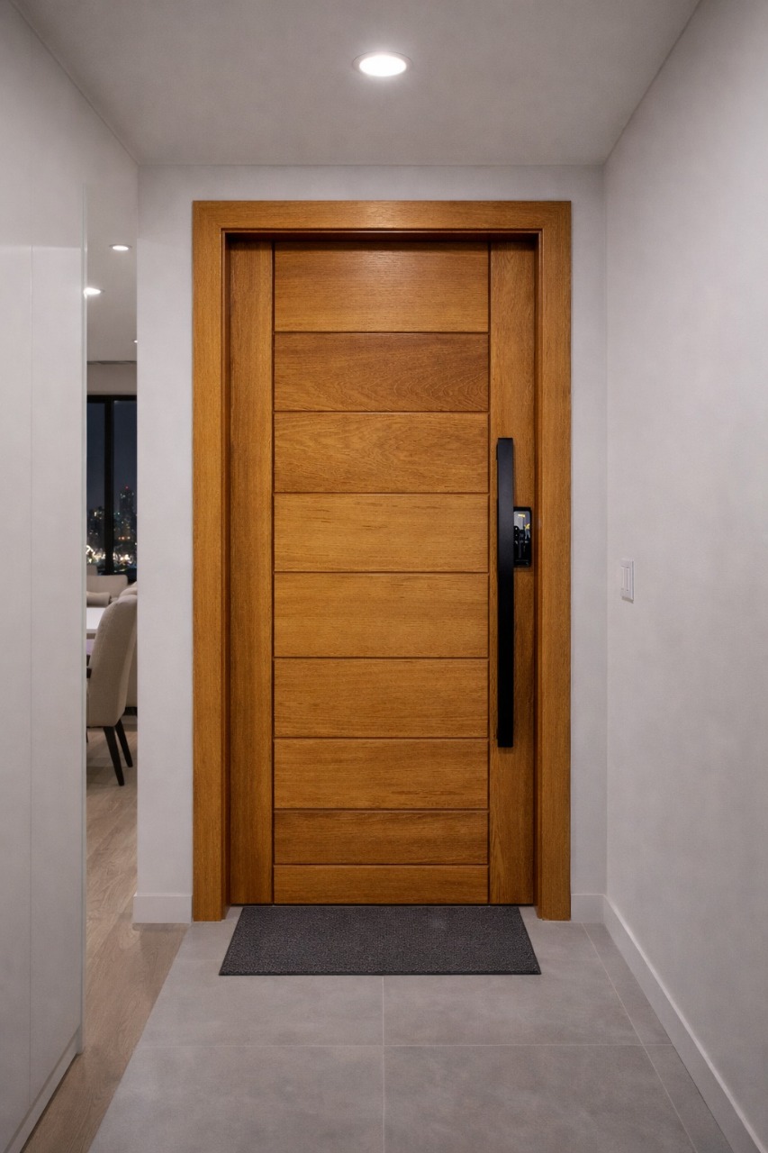 PORTA MACIÇA 9ALMOFADAS PIVOTANTE COMPLETA - Imagem 6