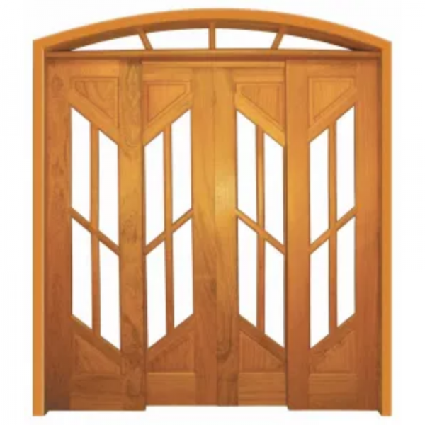 Porta de madeira maciça de correr c/ Painel modelo 2064