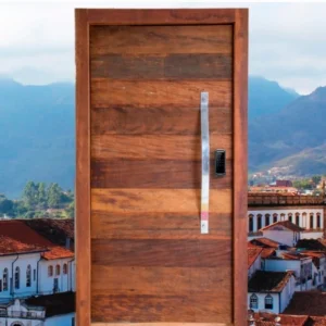 PORTA PIVOTANTE ESTRUTURAL MADEIRA RUSTICA DEMOLIÇÃO