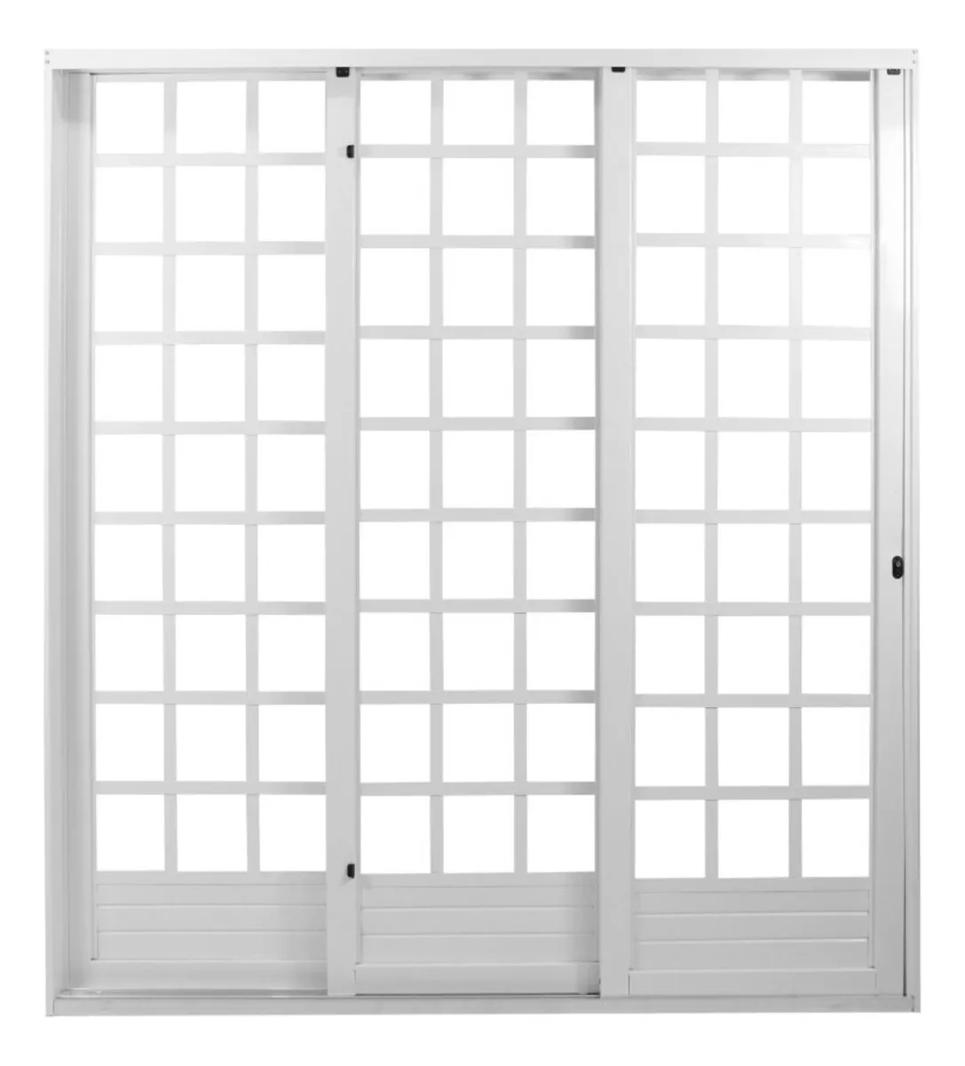 Porta correr aço 3 folhas 210x150 - Imagem 2